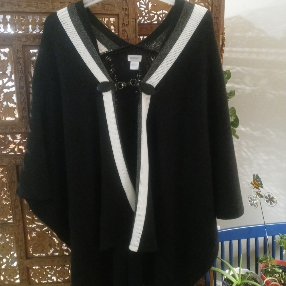 NWT sweater poncho